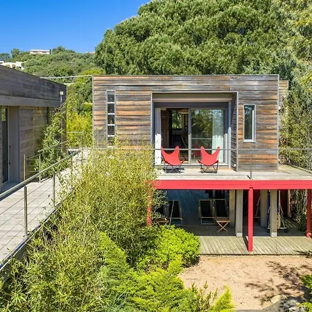 Meiji, Architect Villa, Beachfront Corsica Villa Zonza